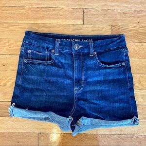 American Eagle Curvy Hi-Rise Denim Short Short 6